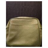 Olive Green Leather Crossbody Bag