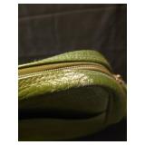 Olive Green Leather Crossbody Bag