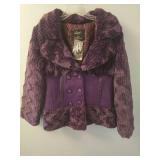 QQMY Purple Faux Fur Jacket