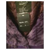 QQMY Purple Faux Fur Jacket