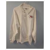 Kansas City Chiefs White Long Sleeve Polo Shirt