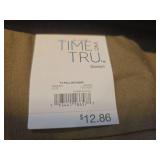 Time and Tru Brown Pull-On Shorts 5\" Inseam