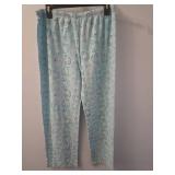 Cat Print Lounge Pants with Purple Bow