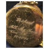 Fossil Gold-Tone Pocket Watch with Chain