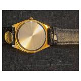 Shell Gold-Tone Watch with Roman Numerals