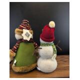 Giftcraft Plush Snowman Duo Holiday Decor