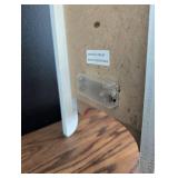 Red Wooden Christmas Sled Sign with Pine Decoration