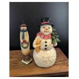 Decorative Snowman Holiday Figurines Set