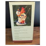 International Bazaar Skiing Snowman Night Light