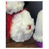 Decorative Plush Snowman Duo - 16 inch Table Decor
