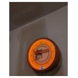 RARE ~ Hooters Illuminated Wall Clock 26" wide~ Beautiful Working Condition~ Original!!! Highly Collectable