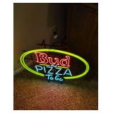 Bud Pizza To Go Neon Sign