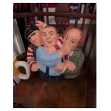 Three Stooges Ceramic Cookie Jar and coffee mug
