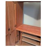 Traditional Oak Corner Entertainment Center