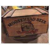 Antique Moosehead Canadian Lager Wooden Beer Crate