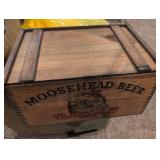 Antique Moosehead Canadian Lager Wooden Beer Crate
