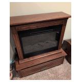 Amish Traditional Oak Electric Fireplace Media Console