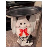 Halloween Ghost and Black Cat Decorative Stand