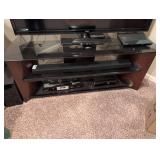 Multi-Tier Glass TV Stand Entertainment Center
