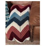 Handmade Chevron Afghan Throw Blanket