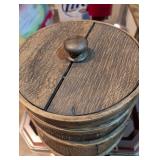 1900s Wooden Ring Storage Box with Lid