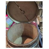 1900s Wooden Ring Storage Box with Lid