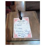 1900s Wooden Ring Storage Box with Lid