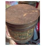 Antique F.T. Smith Pure Cream of Tartar Wooden Container