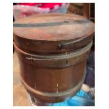 Wooden Firkin Storage Container