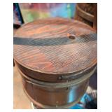 Wooden Firkin Storage Container