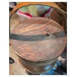 Wooden Firkin Storage Container