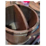 Wooden Ice Bucket with Divider