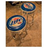 Miller Lite Bar Stools - Official Beer Promotional Seating
