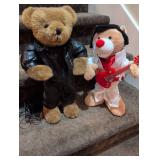 Musical Plush Bear Duo - Teddy and Guitar Playing Mouse