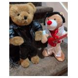Musical Plush Bear Duo - Teddy and Guitar Playing Mouse