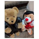 Musical Plush Bear Duo - Teddy and Guitar Playing Mouse