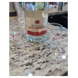Missouri Moonshine Malt Whiskey with Budweiser Shot Glasses Set