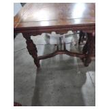 Oak Dining Set with Carved Chairs