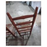 Ladder Back Rush Seat Dining Chairs - Set of 6