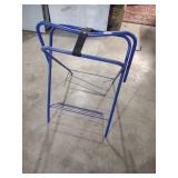 Blue Metal English Saddle Stand