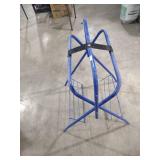 Blue Metal English Saddle Stand