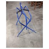 Blue Metal English Saddle Stand