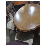 60 inch by 40 inch French Provincial Dining Set with 6 Chairs