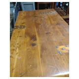 Industrial Pine Storage Chest with Metal Hardware