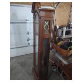 Traditional Wooden Grandfather Clock with Nautical Face
