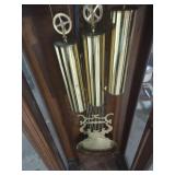 Traditional Wooden Grandfather Clock with Nautical Face