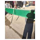 Homemade 12 ft wooden boat with oars