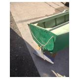 Homemade 12 ft wooden boat with oars