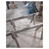 Wooden Sawhorses - Pair of Workshop Supports