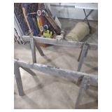 Wooden Sawhorses - Pair of Workshop Supports